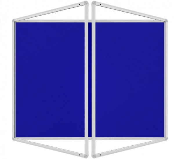Allboards,Textilní modrá vitrína v hliníkovém rámu - 240x120 cm,SC2412FN