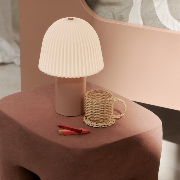 Stmívatelná LED lampa Frill Rose