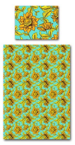 Povlečení Veba GEON tisk Botanika Velikost: 140x200 cm + 70x90 cm
