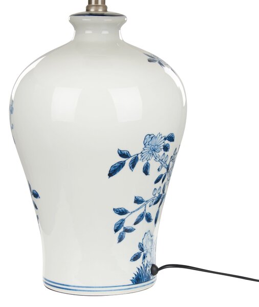 Stolní lampa MAGROS Porcelán Bílá/Modrá