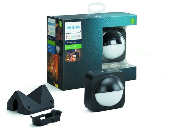 Philips HUE venkovní bezdrátové pohybové čidlo 160° 12m IP54 2xAA černé