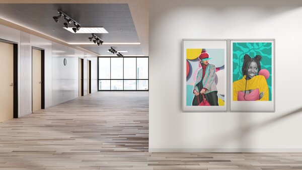 Allboards,Magnetická vitrína v hliníkovém rámu - 150x100 cm,SC129WB