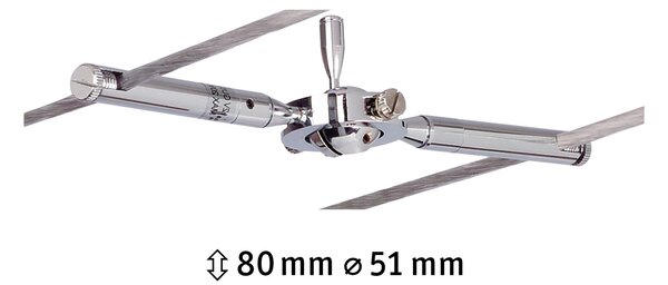 Paulmann 94147 Togo, spot pro lankový systém, max 1x10W LED 12V, chrom