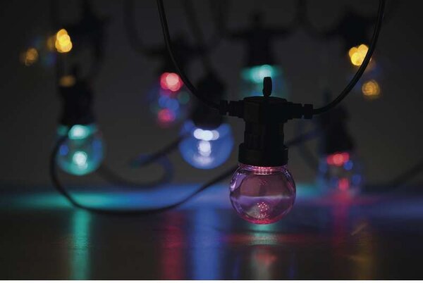 LED vánoční řetěz 2,25W vícebarevný, 5m, voděodolný