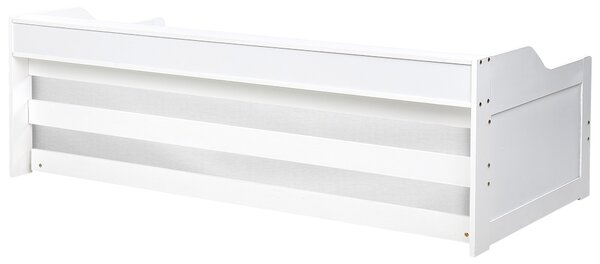Rozkládací postel Borovicové dřevo EDERN 90 x 200 cm Bílá