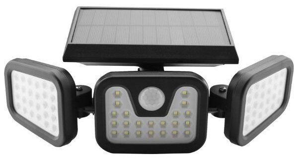 Venkovní solární světlo LED s čidlem pohybu 15W 600lm, denní