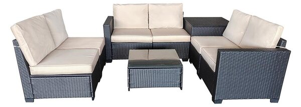 Velký zahradní sofa set s boxem na polstry Avenberg ENCANTA