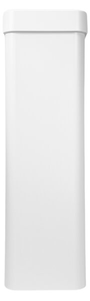 Odpadkový koš na tříděný odpad Caimi Brevetti Maxi W,85 L, bílý, sklo čiré