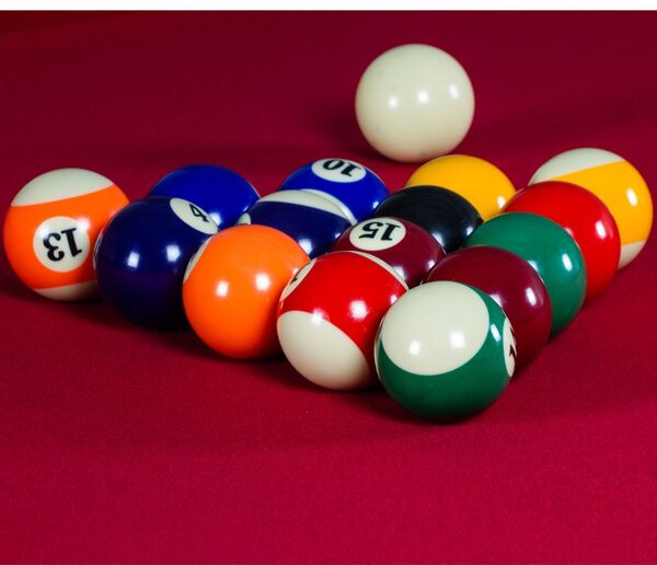 GamesPlanet® Kulečníkový stůl pool biliard 4 ft, červený