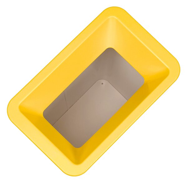Odpadkový koš na tříděný odpad Caimi Brevetti Maxi W,85 L, žlutý, plast