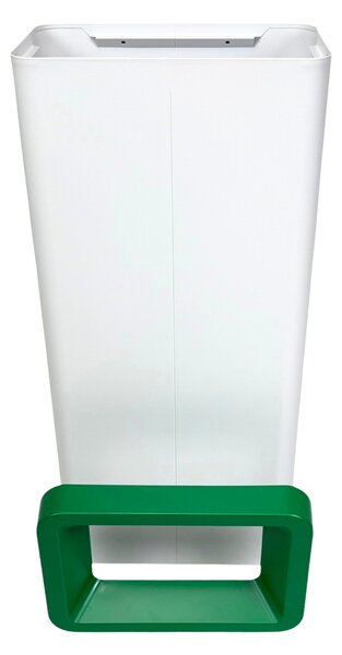 Odpadkový koš na tříděný odpad Caimi Brevetti Maxi W,85 L, zelený, sklo barevné