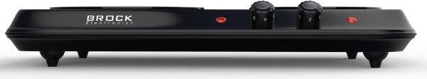 Elektrický sklokeramický vařič Brock, 2 plotýnky 19 a 16cm, 2000W, černý