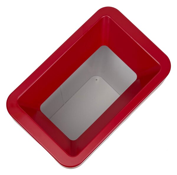 Odpadkový koš na tříděný odpad Caimi Brevetti Maxi W,85 L, červený, elektro