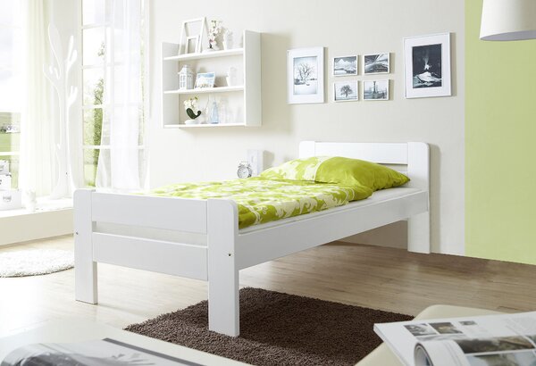 POSTEL, 90/200 cm, bílá MID.YOU - Online Only postele, Online Only