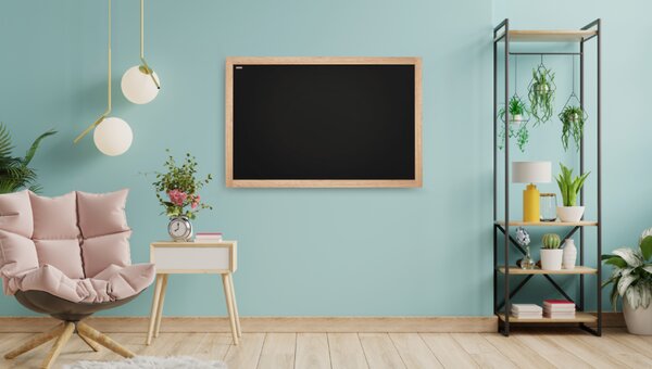 Allboards, tabule černá křídová v přírodním dřevěném rámu 60x40 cm,TB64D