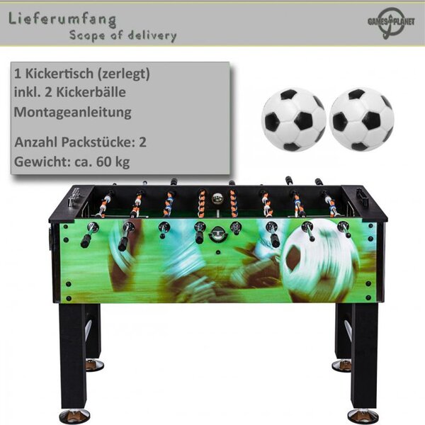 GamesPlanet Profi fotbálek Leeds, 140x73x87 cm, sv. motiv