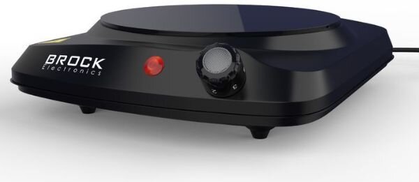 Elektrický sklokeramický vařič Brock, 1 plotýnka 18cm, 1200W, černý