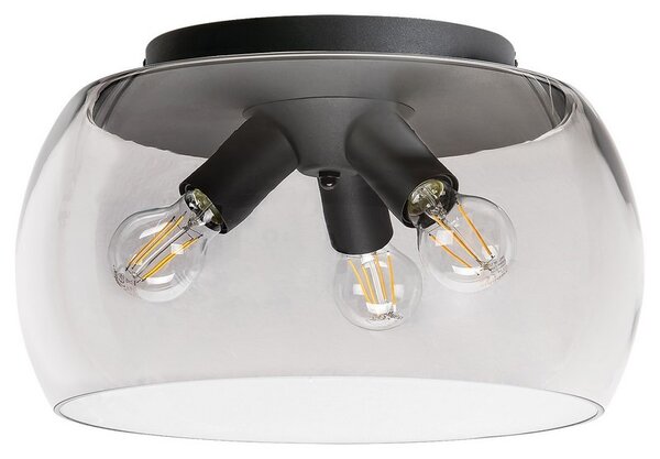 Rabalux 3189 přisazené stropní svítidlo Ursula 3x40W | E27 - kouřová, černá
