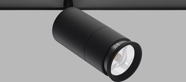 LED2 6092231D Mago Zoom, černý reflektor pro Mag track 48V, 10W 3000K DALI, Ø5,5cm