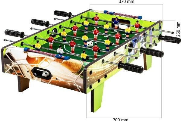 Mini stolní fotbálek s nožičkami, 70 x 37 x 25 cm, potisk