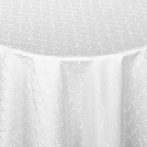 Ubrus Veba GARBO Mašličky bílá Velikost: 140x120 cm - ovál