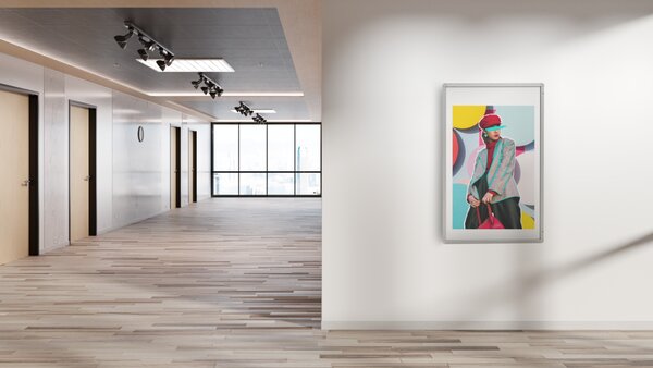 Allboards,Magnetická vitrína v hliníkovém rámu - 90x60 cm,SC96WB