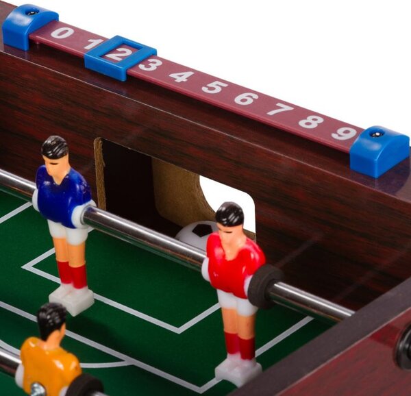 GamesPlanet® Mini stolní fotbálek, 50,5 x 31,5 x 10, tmavá