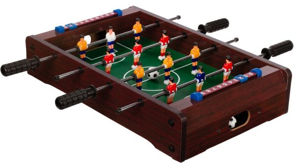 GamesPlanet® Mini stolní fotbálek, 50,5 x 31,5 x 10, tmavá