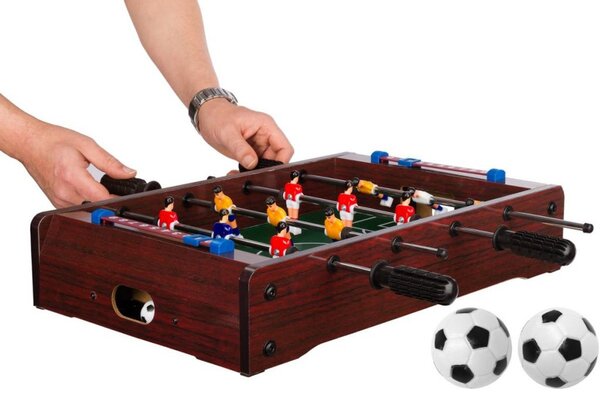GamesPlanet® Mini stolní fotbálek, 50,5 x 31,5 x 10, tmavá
