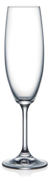 Bohemia Crystal Sklenice na šampaňské Lara 40415/220ml (set po 6 ks)