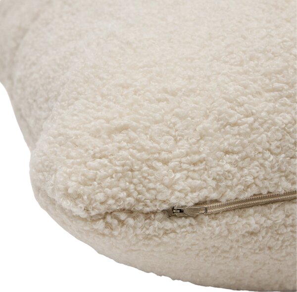 Kave Home Béžový bouclé polštář Martina 52 x 52 cm