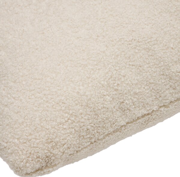 Kave Home Béžový bouclé polštář Martina 52 x 52 cm