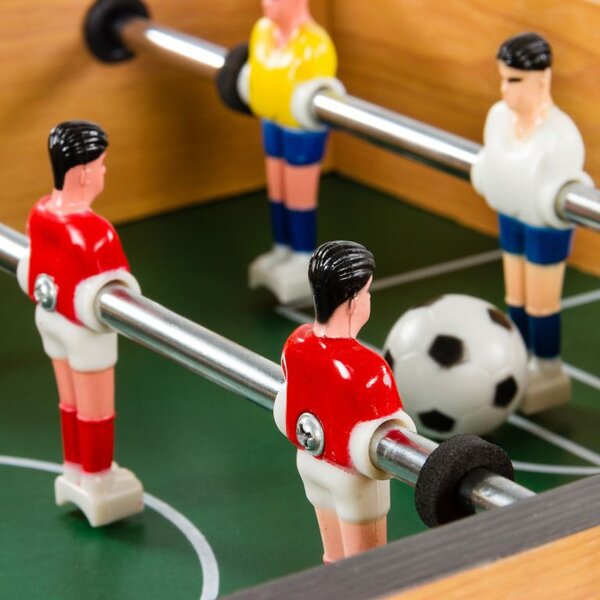GamesPlanet® Mini stolní fotbálek, 50,5 x 31,5 x 10, světlý
