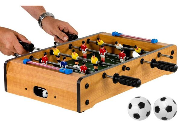 GamesPlanet® Mini stolní fotbálek, 50,5 x 31,5 x 10, světlý