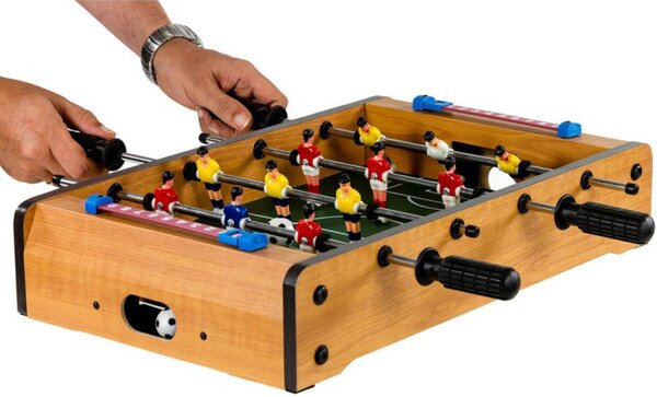GamesPlanet® Mini stolní fotbálek, 50,5 x 31,5 x 10, světlý