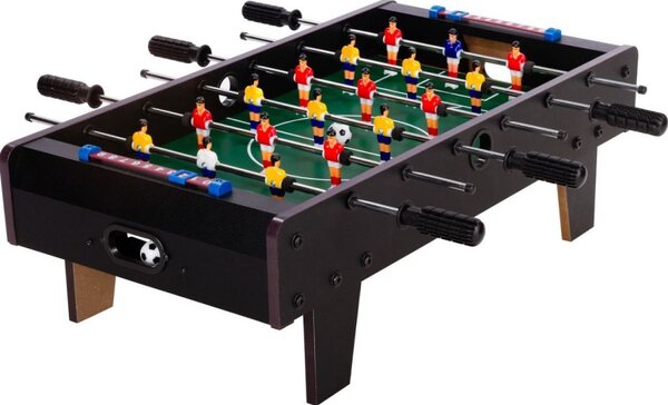 Mini stolní fotbálek 70 × 37 cm černý s počítadlem gólů