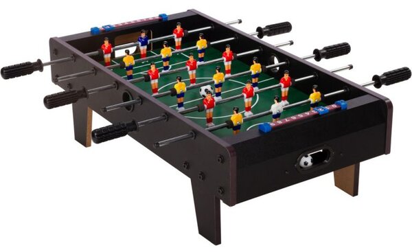 Mini stolní fotbálek 70 × 37 cm černý s počítadlem gólů
