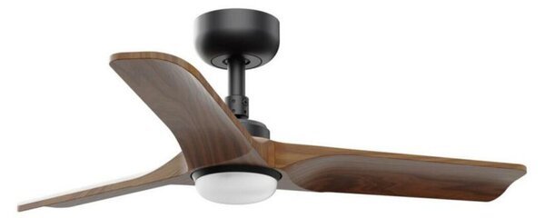 FARO HEYWOOD S LED stropní ventilátor, bílá/světlé dřevo DC
