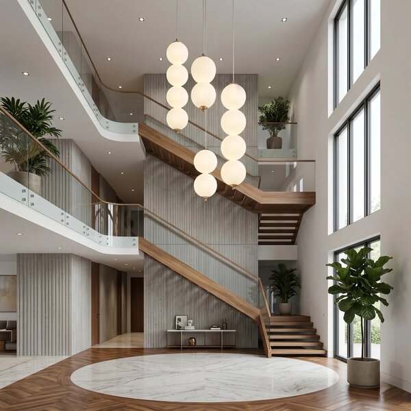 Toolight Závěsné LED osvětlení Modern LHJ118-4CP kartáčované zlato