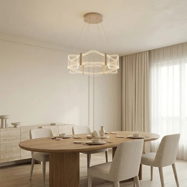Toolight Závěsné LED osvětlení Modern G151-CP zlaté