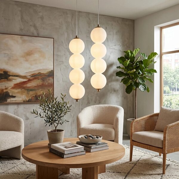 Toolight Závěsné LED osvětlení Modern LHJ118-4CP kartáčované zlato