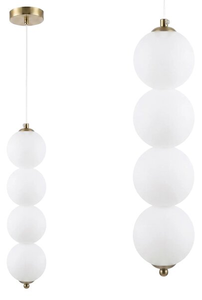 Toolight Závěsné LED osvětlení Modern LHJ118-4CP kartáčované zlato