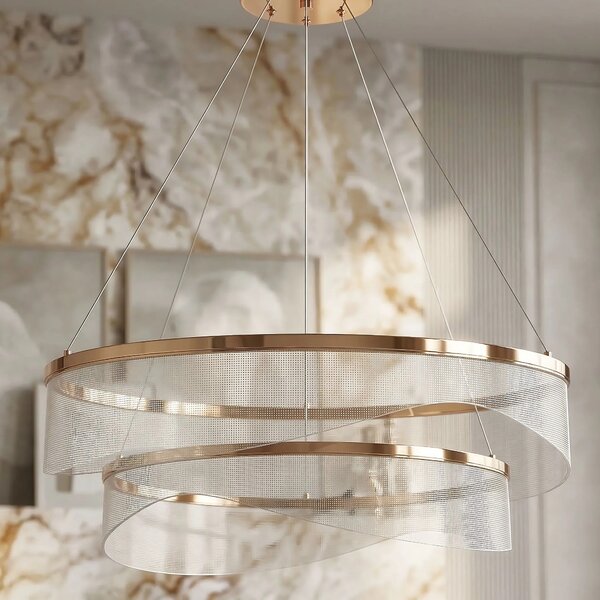 Toolight Závěsné LED osvětlení Modern Gold G146-2CP zlaté