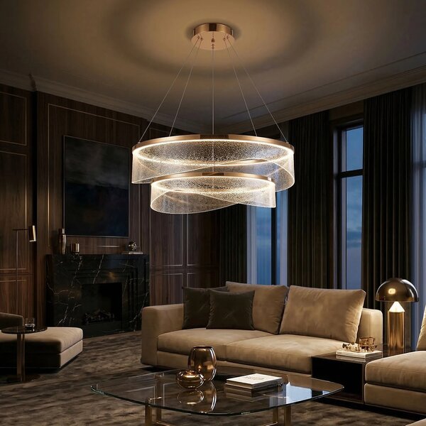 Toolight Závěsné LED osvětlení Modern Gold G146-2CP zlaté