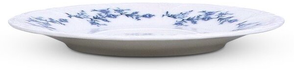 Bílý/modrý porcelánový podšálek ø 16,5 cm Retro – BonBistro