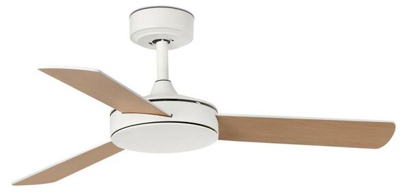 FARO MINI MALLORCA S stropní ventilátor, bílá/javor