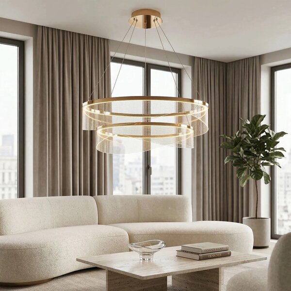 Toolight Závěsné LED osvětlení Modern Gold G146-2CP zlaté