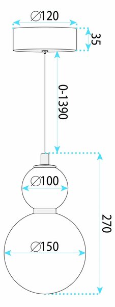 Toolight Závěsné LED osvětlení Modern LHJ112-2CP kartáčované zlato