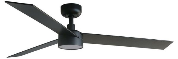 FARO RUDDER L LED stropní ventilátor, černá/ořech
