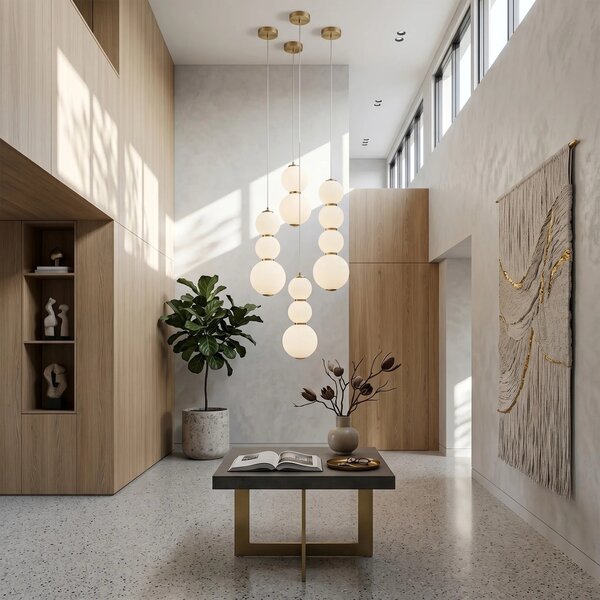 Toolight Závěsné LED osvětlení Modern LHJ112-2CP kartáčované zlato